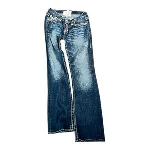 Big Star Dark Blue Distressed Jeans
